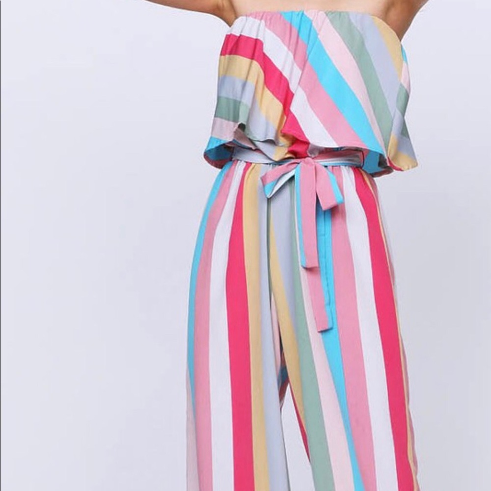 NWT striped jumpsuit!